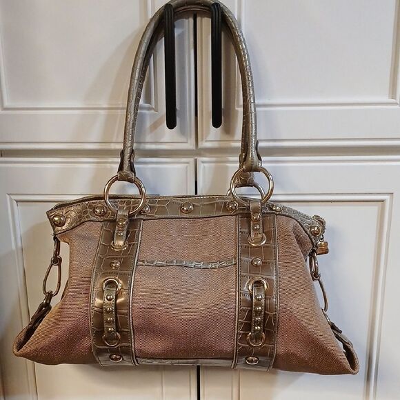 Kathy Van Zeeland Gold On Gold Shoulder Bag - Picture 1 of 9